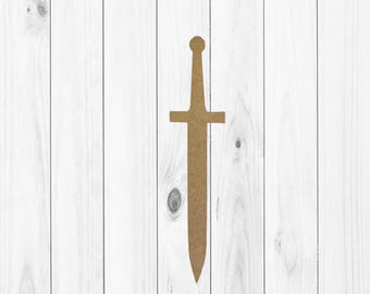 Sword, Trending Shapes, Kids Shape Unfinished Wood Cutout, BAC