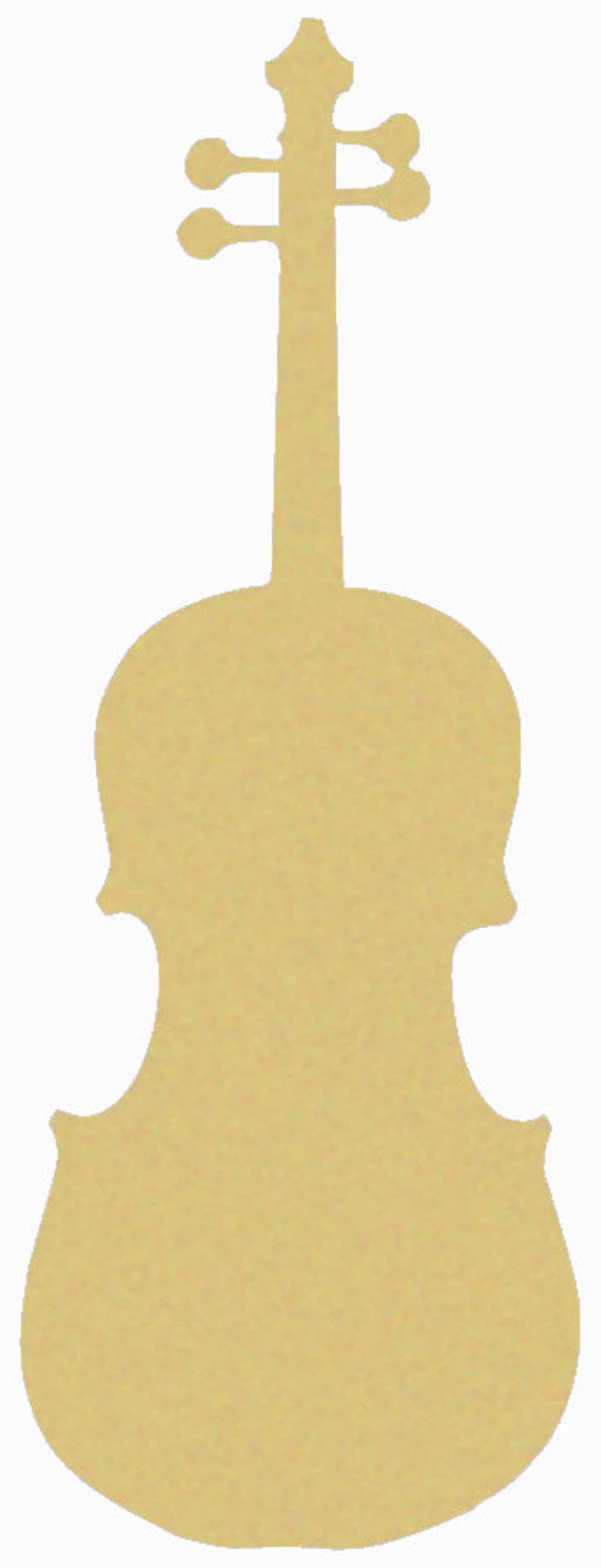 Vilion Shape Violin Craft Shape: Unfinished Wooden Musical Instrument - Etsy