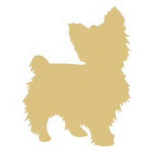 YORKIE Unfinished Wooden Craft Shape, Do It Yourself, DIY, Cute Dog Cutout, Small Dog Shape, Blank Canine Wood Shape