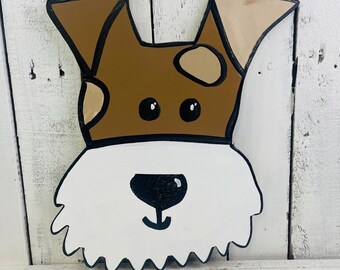 Scotty Dog Silhouette: Unfinished MDF Wood Craft Shape