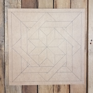 DIY Geometric Wood Wall Art: Unfinished Paintable Mosaic