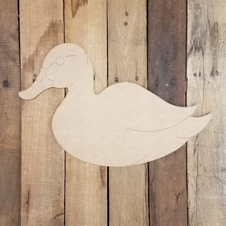 Swimming Duck Cutout Fowl Hunting Decoy Engraved Shape Paint Etsy