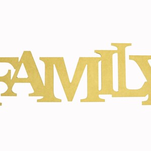 Wooden Unfinished Letters Block (FAMILY), Home Decor, Wall Hanging