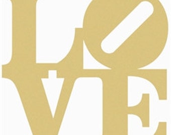 Unfinished LOVE Wooden Letters: DIY Home Decor, Wall Hanging