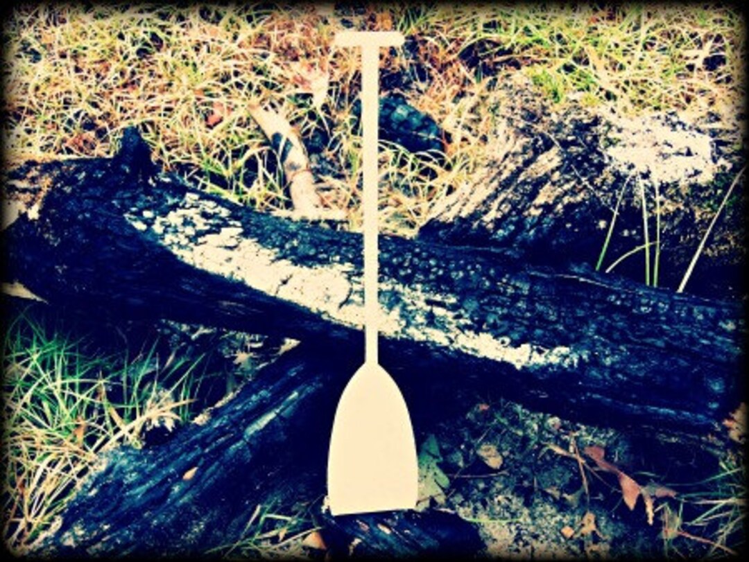 Paddle Unfinished Wooden Craft Shape, Do It Yourself, DIY, Canoe Paddle