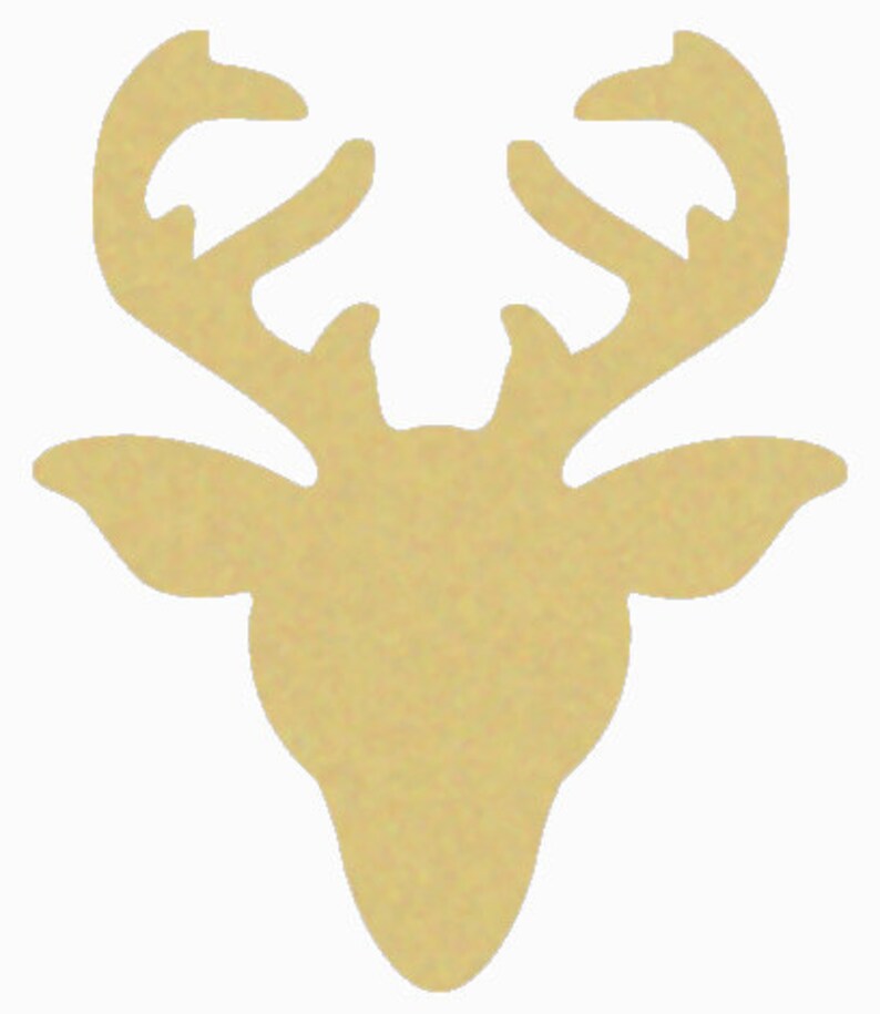 Wood REINDEER Cutout Paintable Craft Shape Christmas Cutout Wood Christmas Shape Wood Reindeer Shape Unfinished Wooden Craft Shape