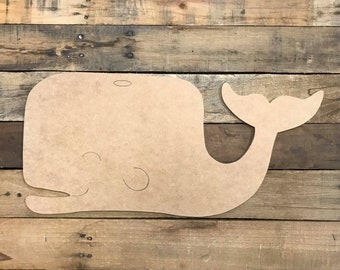 /WOODEN CRAFT SHAPE/DECORATION WHALE TRIO SHAPE IN MDF 18mm thick 