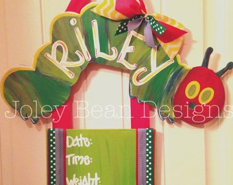 CATERPILLAR Unfinished Wooden Craft Shape, Do It Yourself, DIY, Critter Shape, Crawling Catepillar Larvae, Worm Cutout Blank Shape