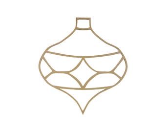 Ornament Outline, Christmas Shape, Unfinished Wood Craft Shape