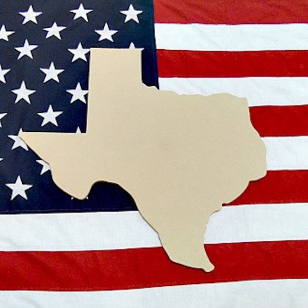 Texas Unfinished Wooden Shape,Paintable Wooden MDF, DIY
