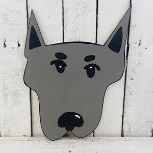Pointy Eared Dog Head: Unfinished MDF Craft Shape