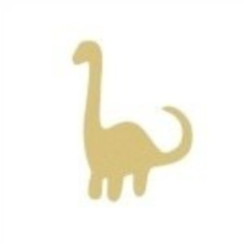 painted wooden dinosaur cutouts