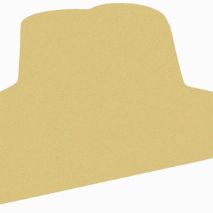Unfinished Wooden Cowboy Hat Craft Shape: DIY Western Decor