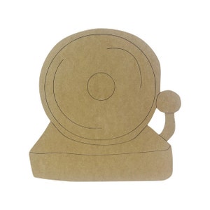 Bell, Kids Shapes, Unfinished Wood Cutout, Paint by Line