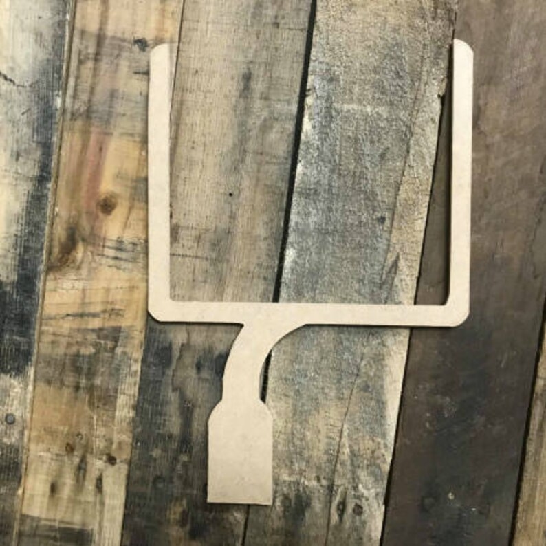 Football Goal Post Unfinished Paintable Shape