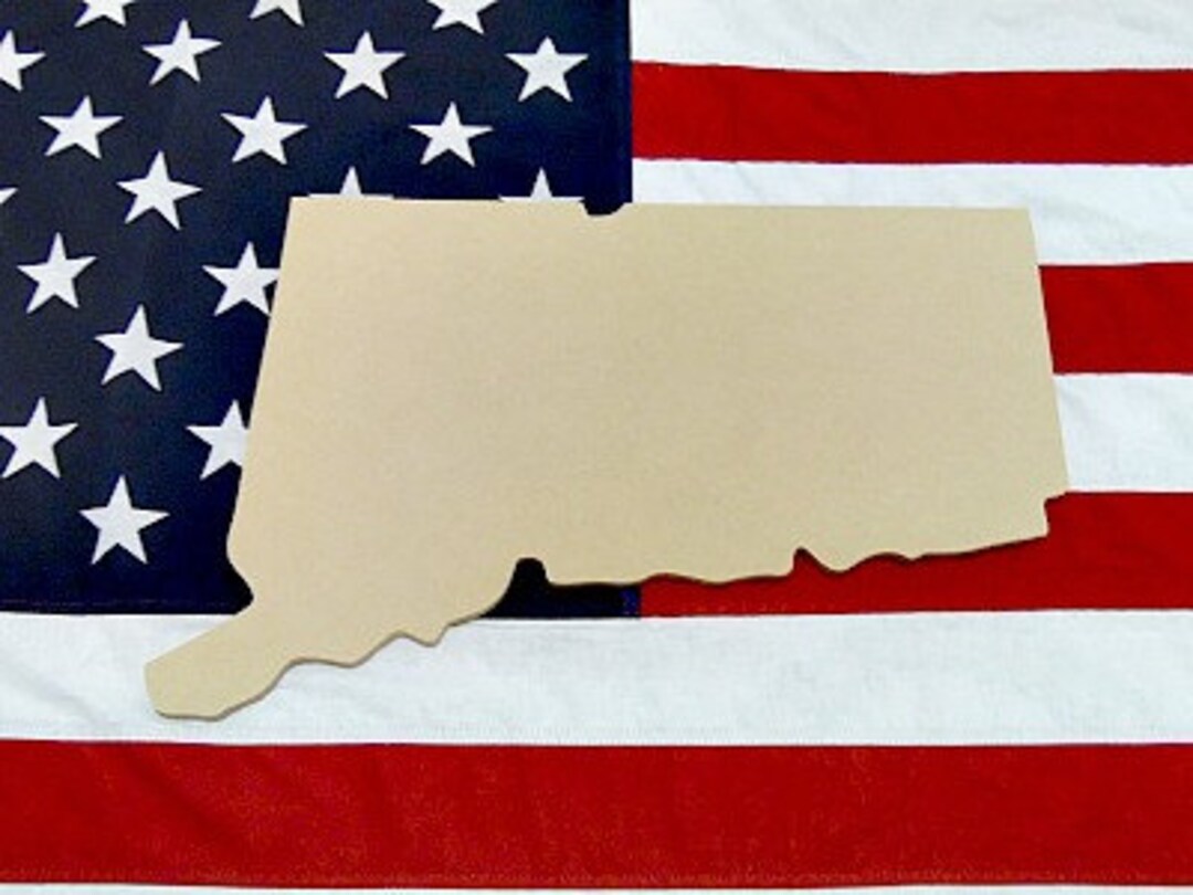 Connecticut State Craft, Wooden Unfinished, Shape, Paintable, Any State ...