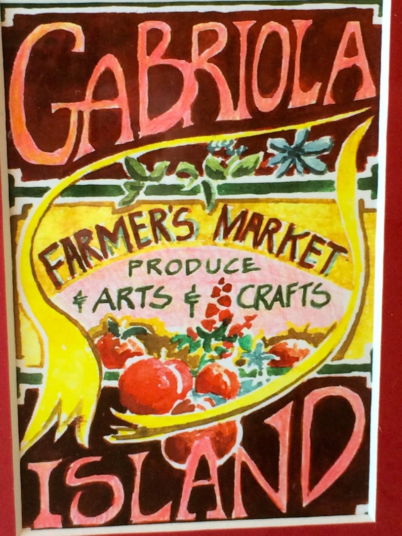 At Wednesday Farmers Market I Signed >> Farmers Market Watercolor Framed Mid Century Art Gabriola Etsy At Wednesday Farmers Market I Signed >> Farmers Market Watercolor Framed Mid Century Art Gabriola Etsy
