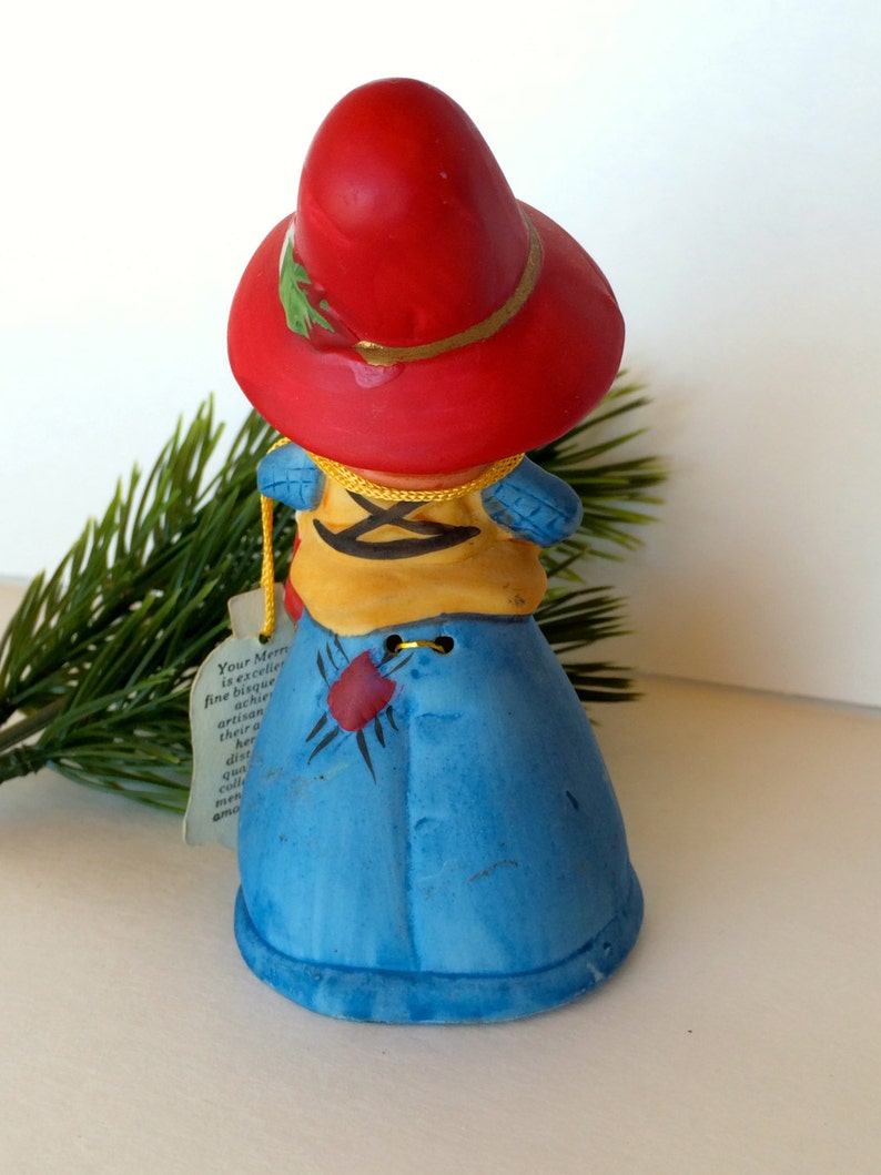 Vintage Bell MerriBells Bisque Porcelain Bell Jasco 1978 Bell Etsy