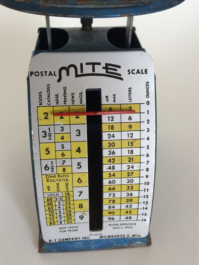 Office Scales Postal Scales Mechanical Scales Industrial Etsy