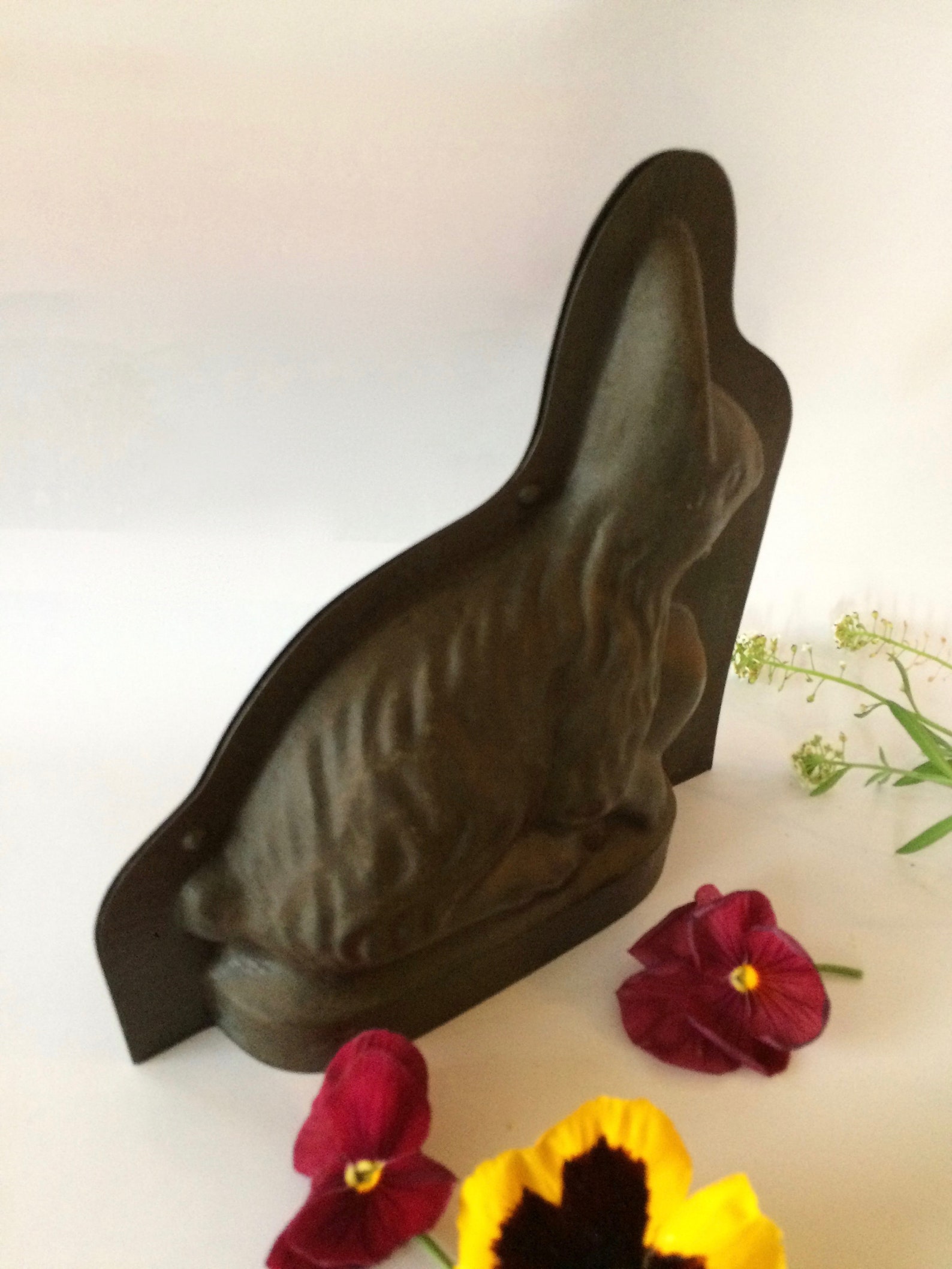 Vintage Chocolate Easter Bunny Mold Euro Rabbit Mold Candy Etsy