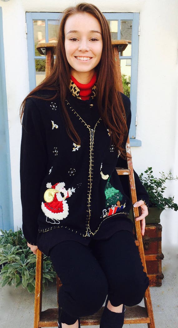 Beautiful Ugly Sweater Christmas Sweater Vintage C