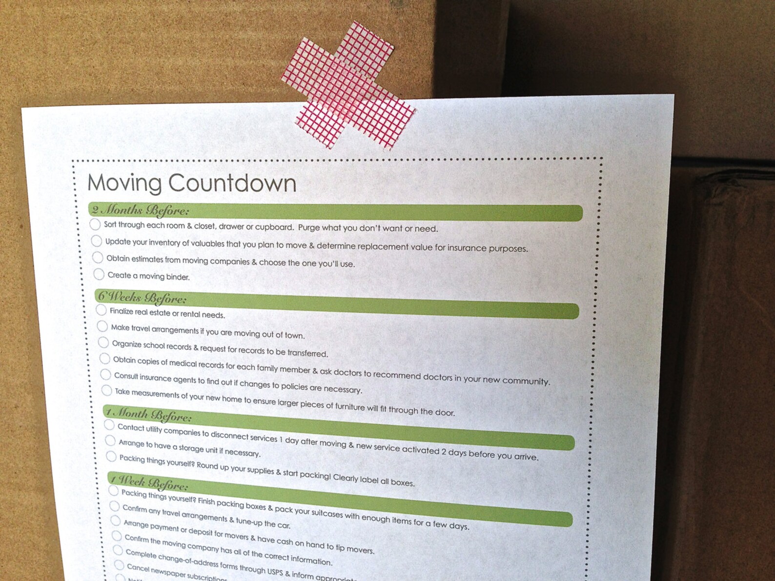 Moving &amp; Packing Printables Pack - INSTANT DOWNLOAD - Etsy