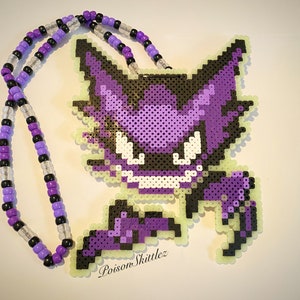 Mega Shiny Gengar Kandi Perler Pokemon Wall Art Pikachu Ghost Halloween Go