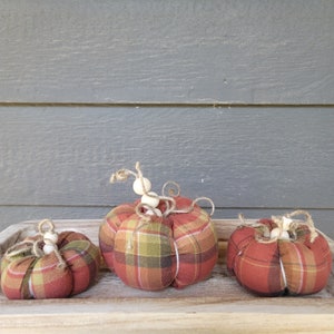 Flannel pumpkins