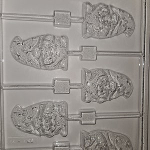 H189 Halloween Gnome Chocolate Lollipop Mold