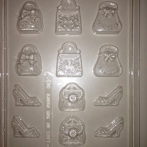 D107 Chocolate Novelty Mold - Hand Bags and High Heels