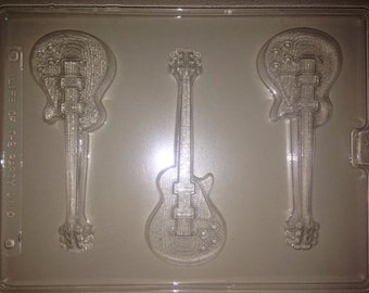 J110 - Chocolate Novelty Mold - Electric Guitars