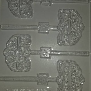 L046 Quinceanera 15 On Tiara Chocolate Candy Lollipop Mold