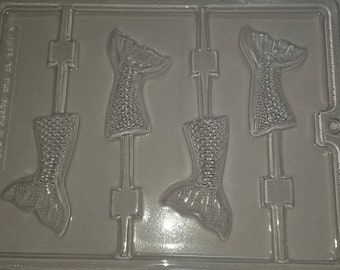 N070 - Mermaid Tail Chocolate Lollipop Mold