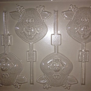 C448 - Christmas Chocolate Lollipop Mold - Reindeer