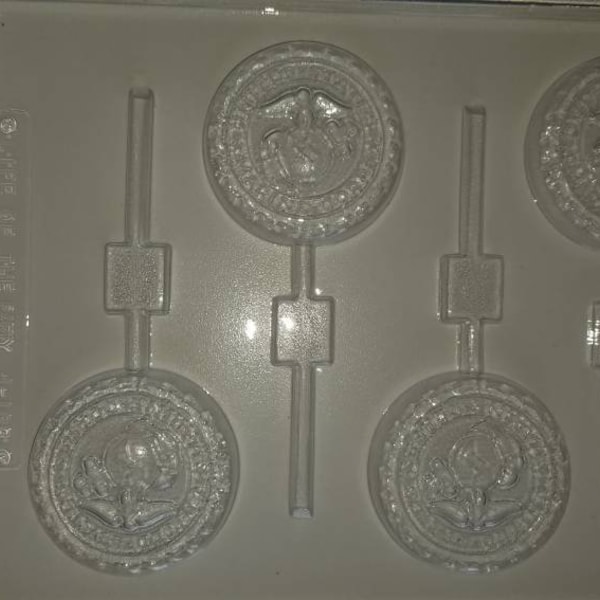 J103 United States of America Marine  Corps Chocolate Lollipop mold