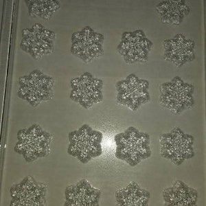 C470- Snowflake Chocolate Miniature Topper Mold