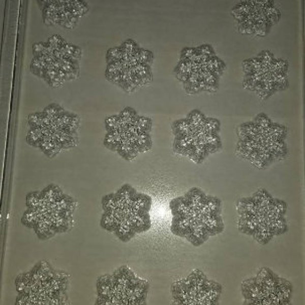 C470- Snowflake Chocolate Miniature Topper Mold