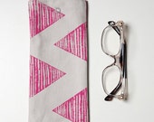 Glasses case, Sunglasses case, Block printed glasses case