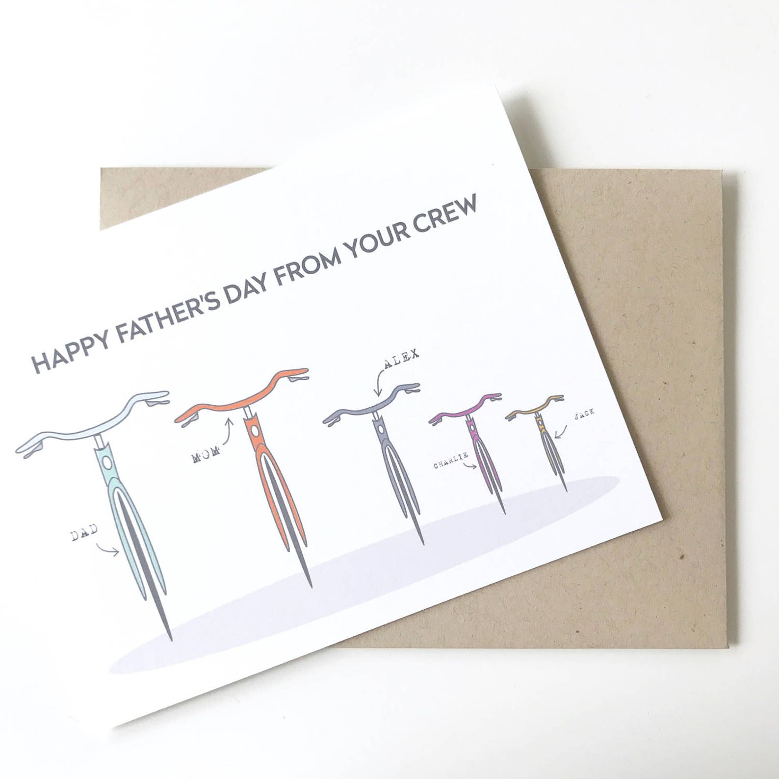 Bike Fathers Day Card. Biking Dad. Customized fathers day - Il 1588xN.1171676016 Dk3s