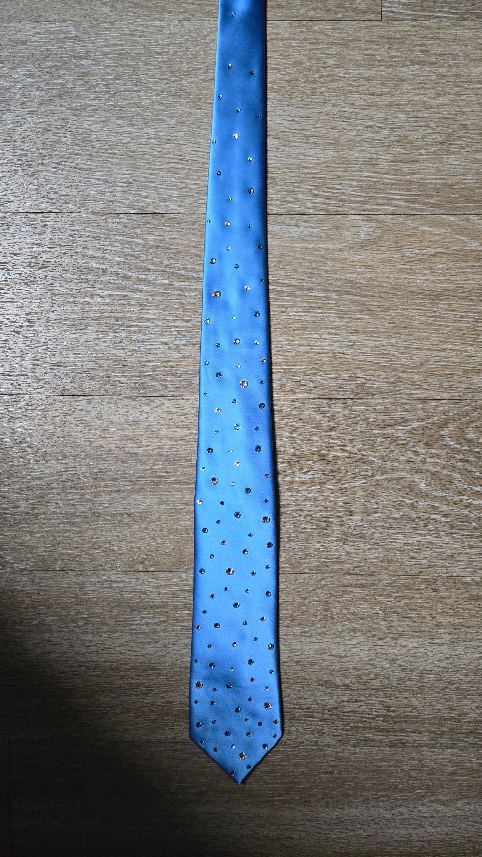 rhinestone necktie
