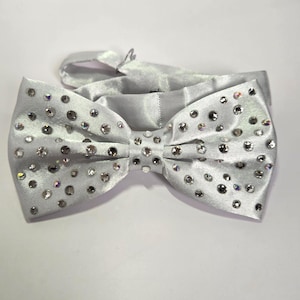 Silber Strass Fliege