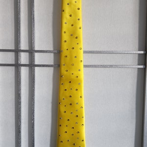 Swarovski Rhinestone Necktie Yellow