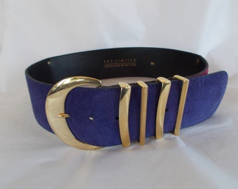 wide purple belt