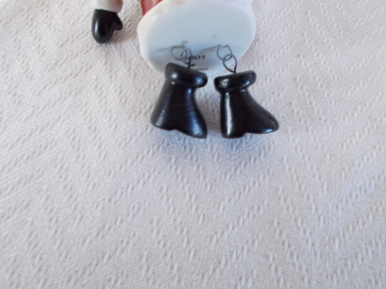 Vintage 2001 Hallmark Inc Dangling Santa Tree Ornament // 1 afbeelding 3
