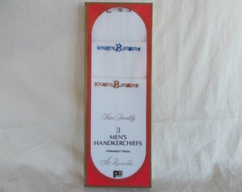 Vintage  New In Package  ST. Ramonse  Paris Men Handkerchiefs