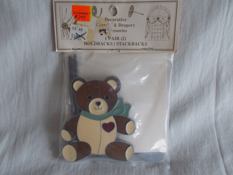 Vintage Teddy Bear Decorative Curtain & Drapery Holdbacks / Etsy