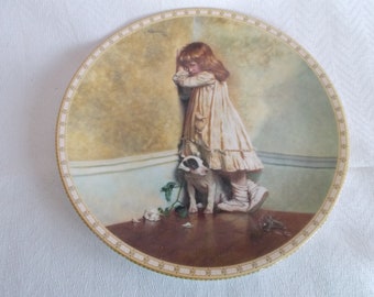 Vintage 1991 A Victorian Childhood  8 x 8 Collectible Plate
