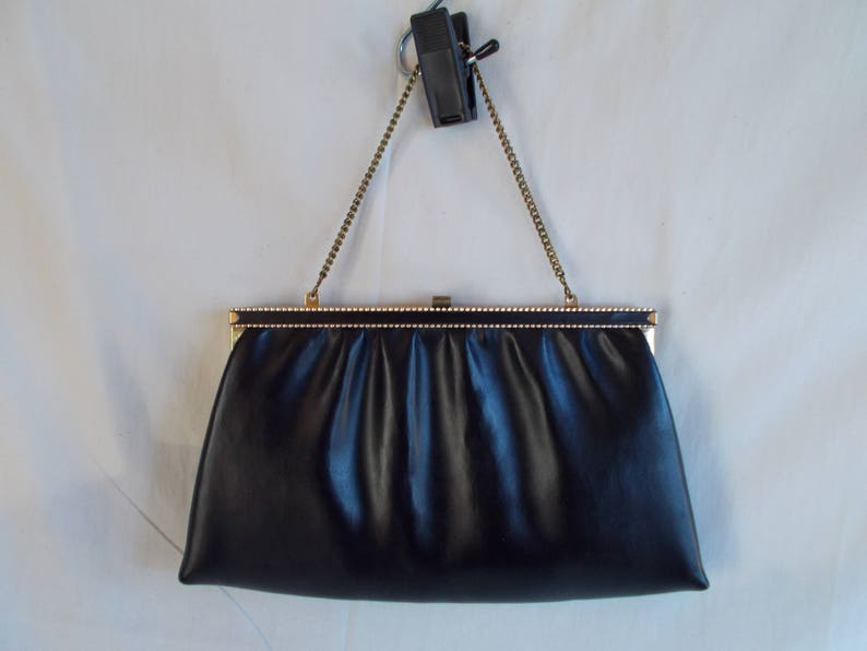 black and gold purse