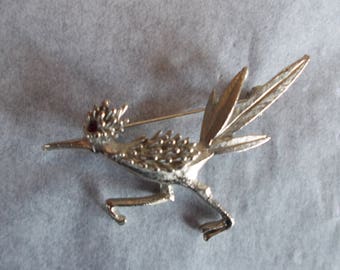 Vintage Roadrunner Bird Brooch //35