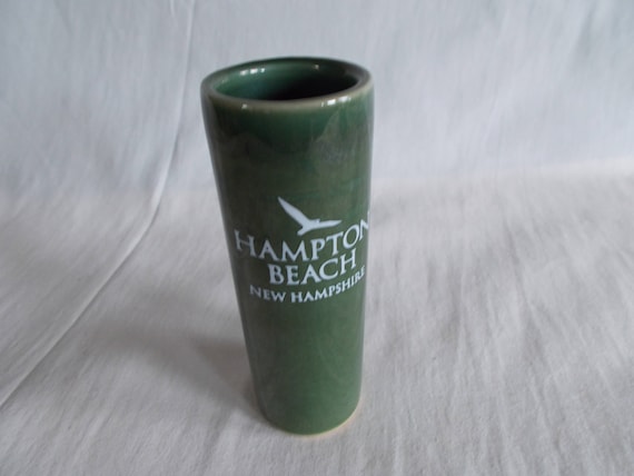 Vintage Small Ceramic Hampton Beach N.H Vase